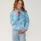 Rip Curl Girls Pacific Dreams Quarter Zip Fleece - Ocean
