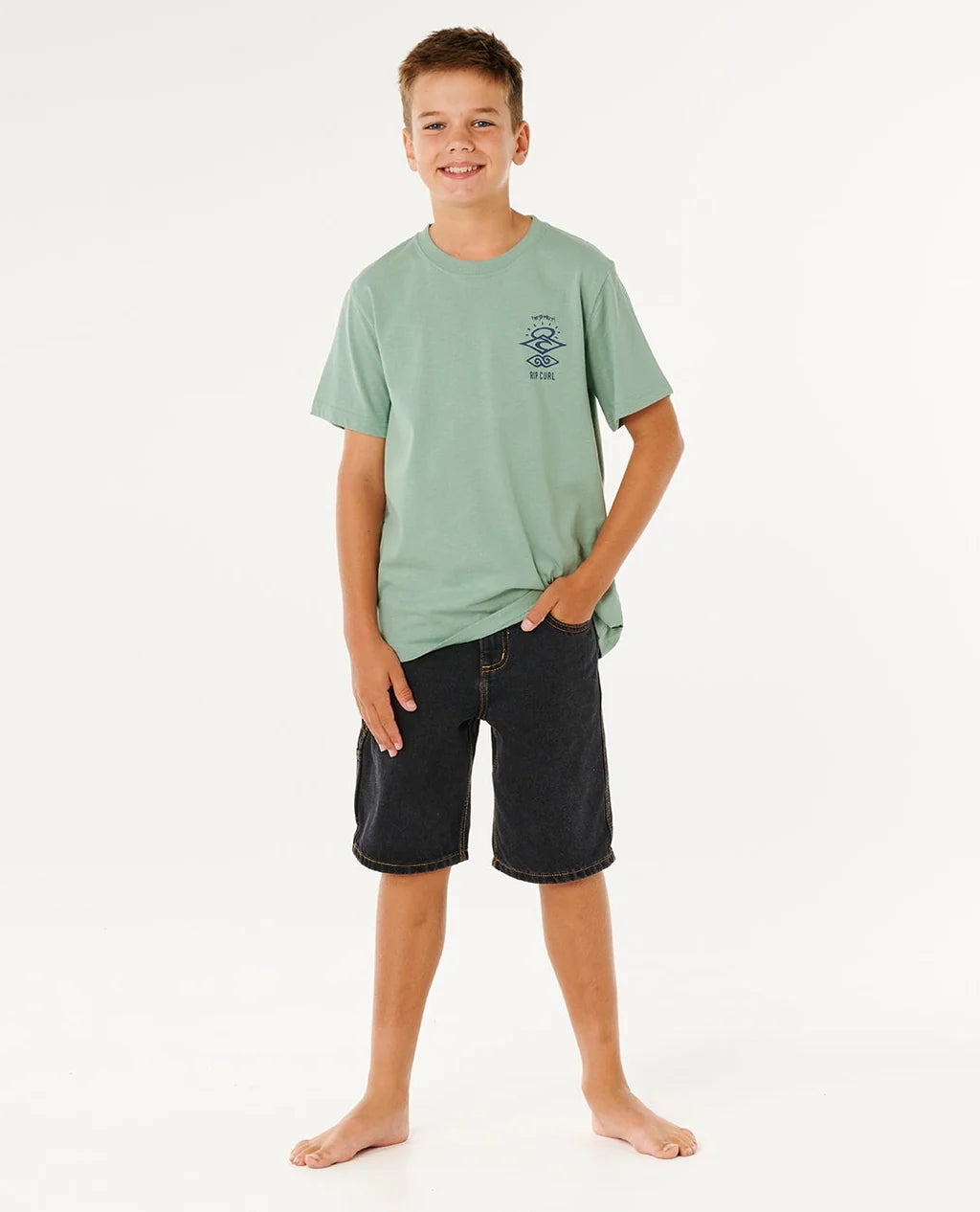 Rip Curl Boys Search Icon Tee - Aloe
