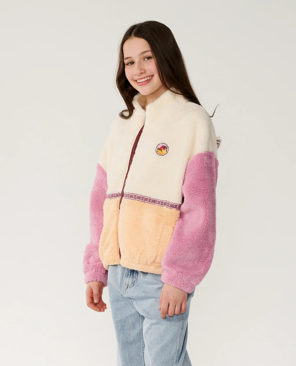 Rip Curl Girls Surf Revival Zip Through Polar - Shell