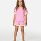 Rip Curl Girls Ride The Wave Terry Tee - Pink
