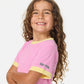 Rip Curl Girls Ride The Wave Terry Tee - Pink