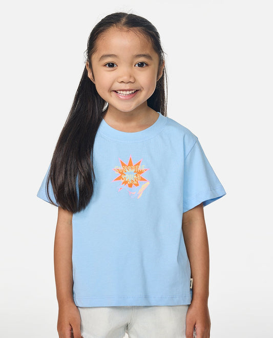 Rip Curl Girls Surf Magic Art Tee - Sky Blue