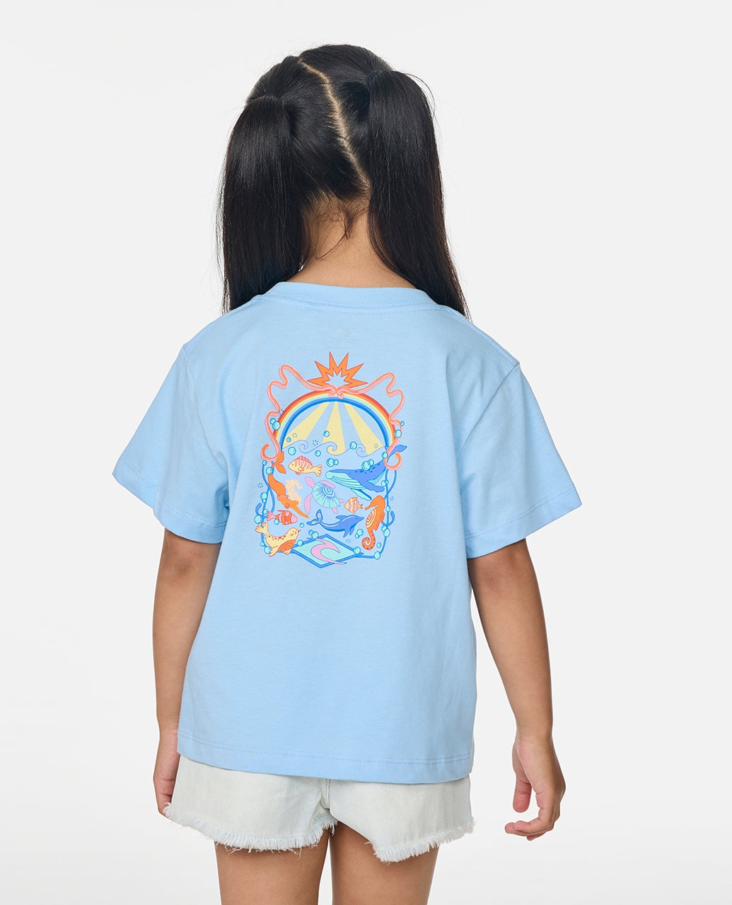Rip Curl Girls Surf Magic Art Tee - Sky Blue