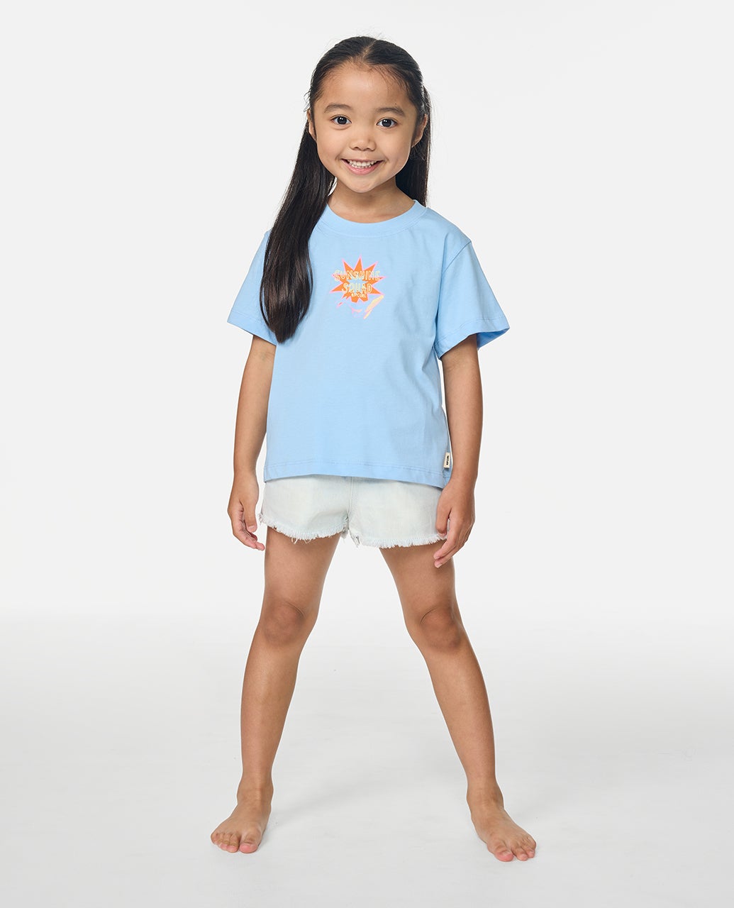 Rip Curl Girls Surf Magic Art Tee - Sky Blue
