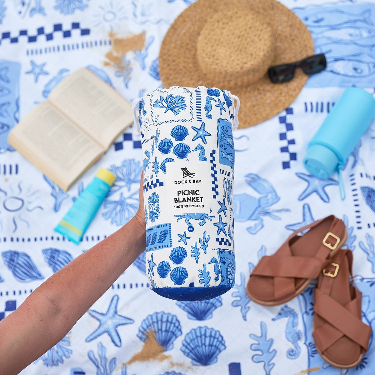 Dock & Bay Picnic Blanket - Grecian Shores