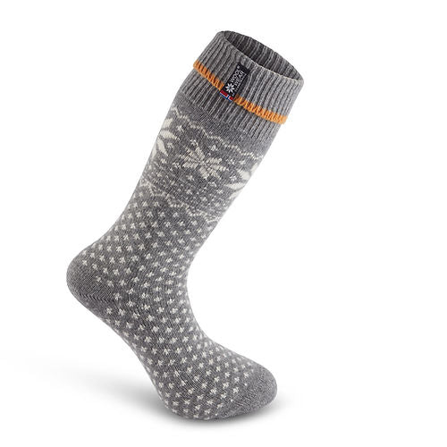 Wool-Wear Norwegian Wool Socks - Lambswool Grey