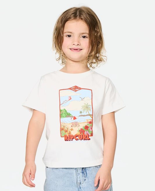 Rip Curl Girls Surf Vista Tee - Bone