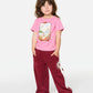 Rip Curl Girls Surf Vista Tee - Bright Pink