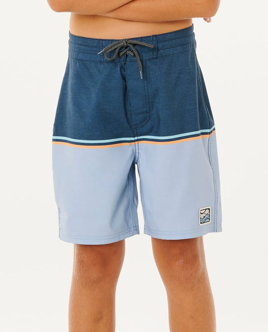 Rip Curl Boys Streamline Stripe Board Shorts - Navy