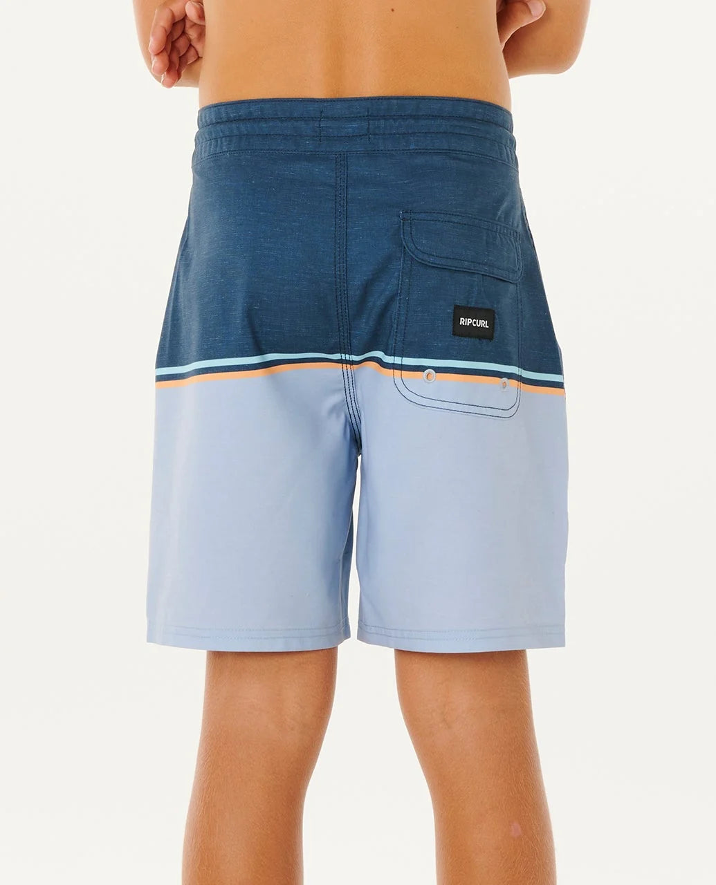 Rip Curl Boys Streamline Stripe Board Shorts - Navy