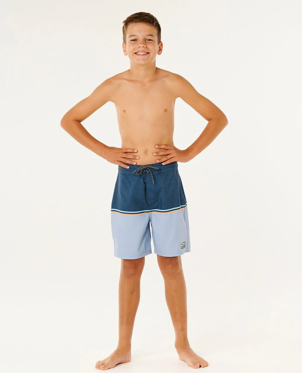 Rip Curl Boys Streamline Stripe Board Shorts - Navy