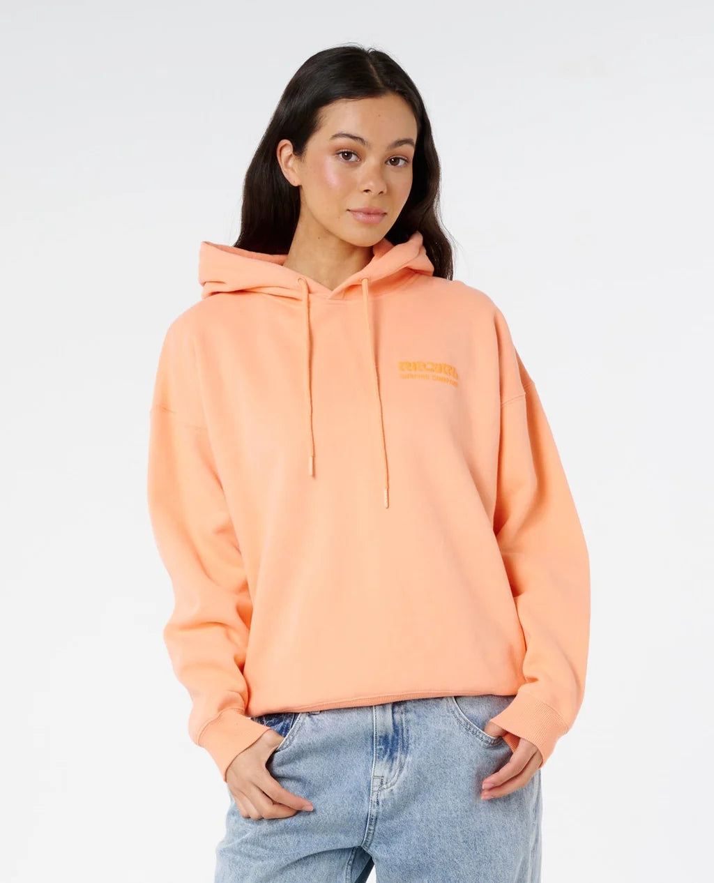 Rip Curl Surf Puff Relaxed Hoodie - Papaya