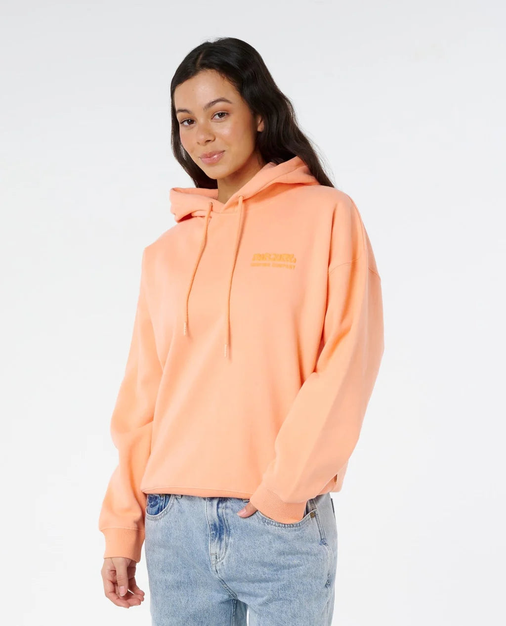 Rip Curl Surf Puff Relaxed Hoodie - Papaya