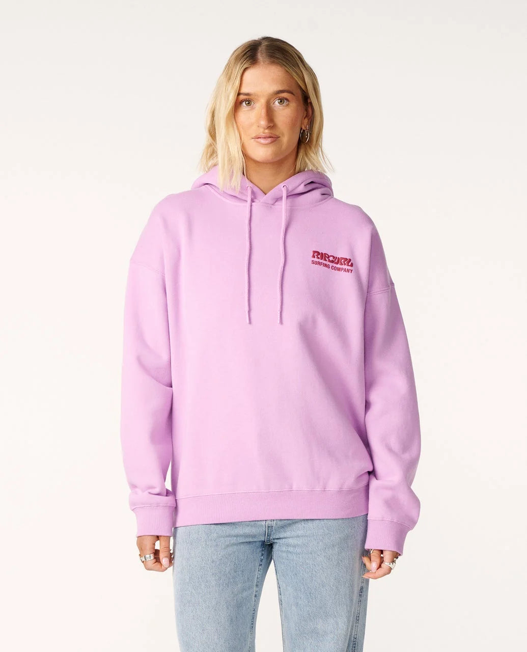 Rip Curl Surf Puff Heritage Hoodie - Bright Lilac