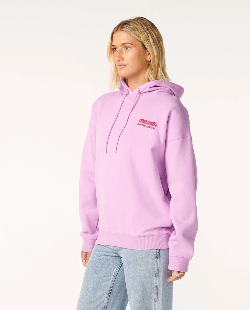 Rip Curl Surf Puff Heritage Hoodie - Bright Lilac