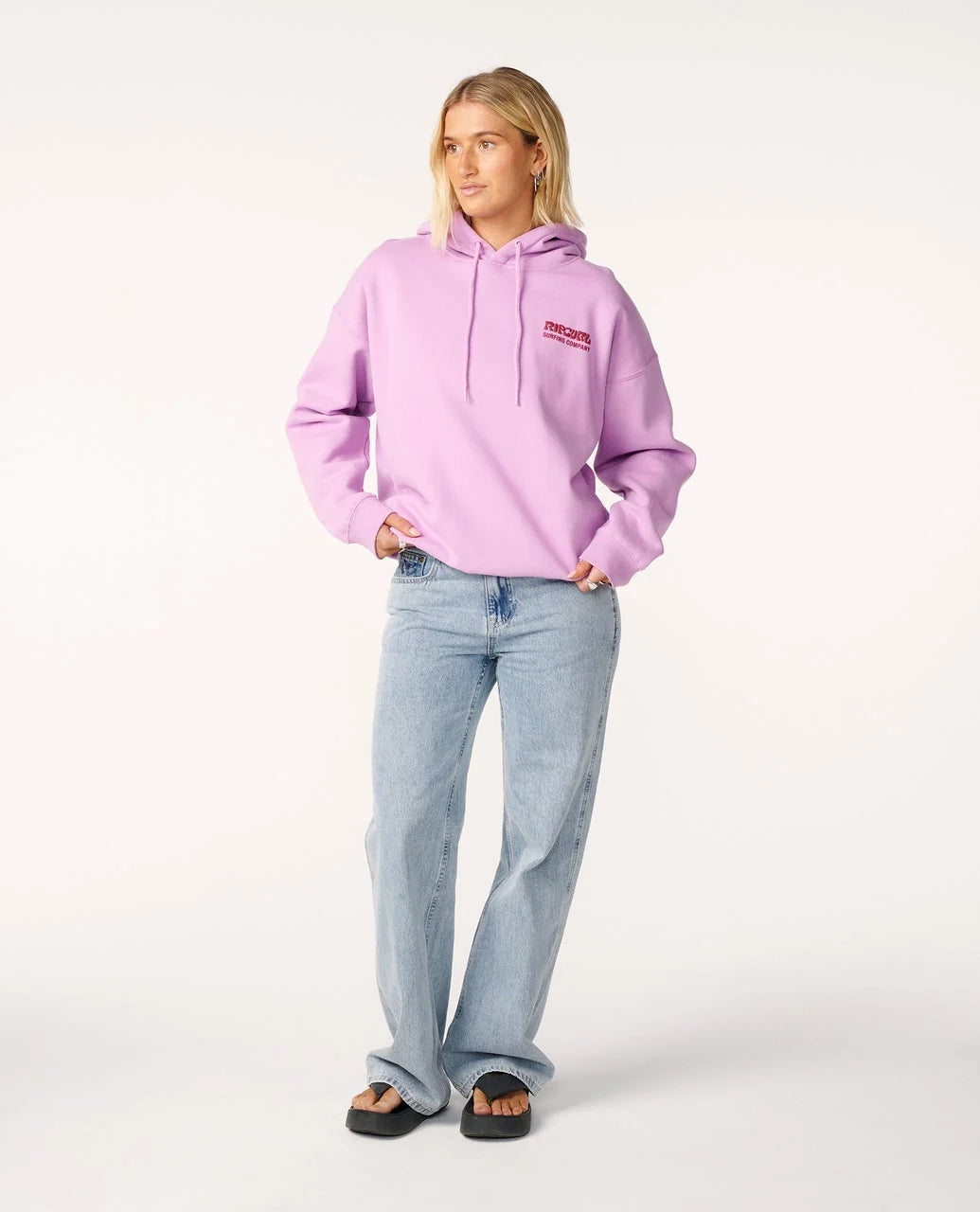 Rip Curl Surf Puff Heritage Hoodie - Bright Lilac
