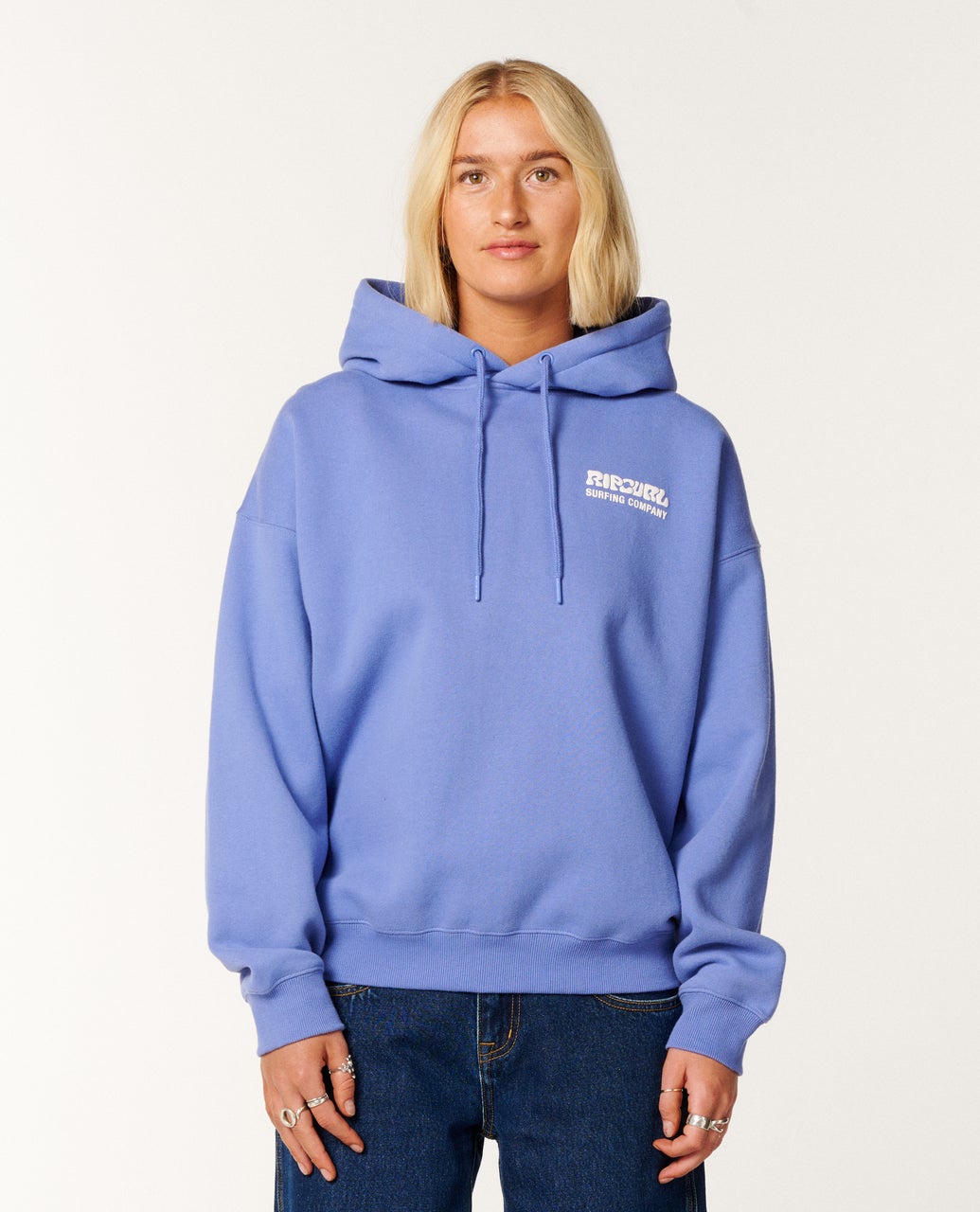 Rip Curl Surf Puff Relaxed Hood - Mid Blue