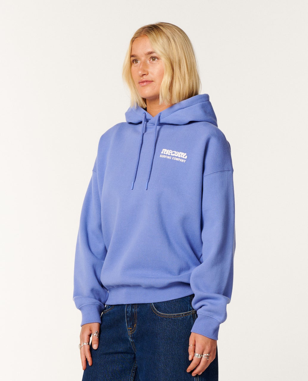 Rip Curl Surf Puff Relaxed Hood - Mid Blue