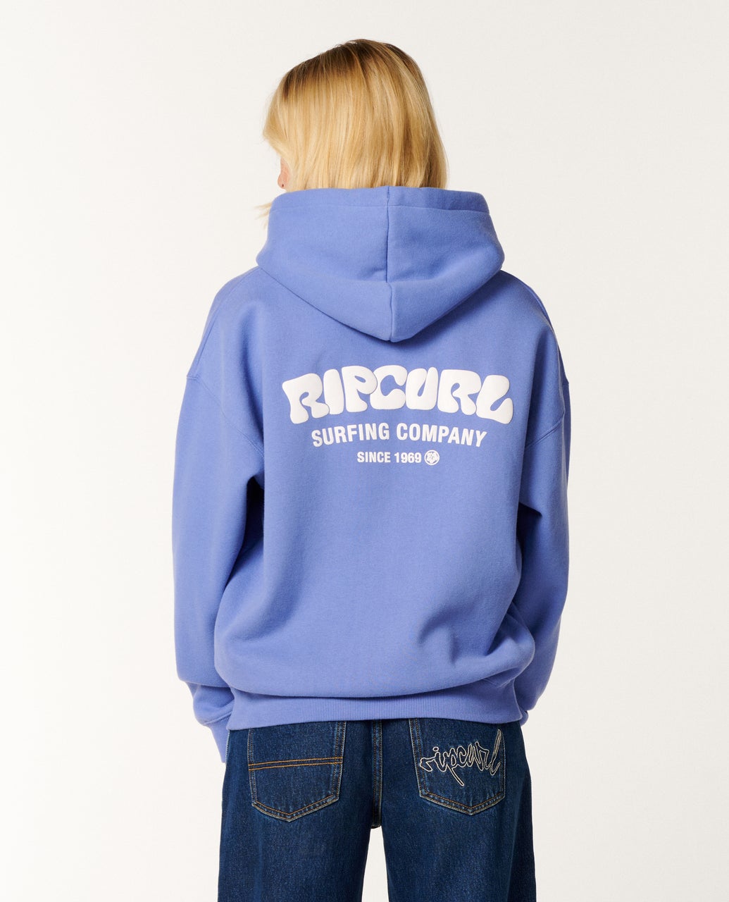Rip Curl Surf Puff Relaxed Hood - Mid Blue
