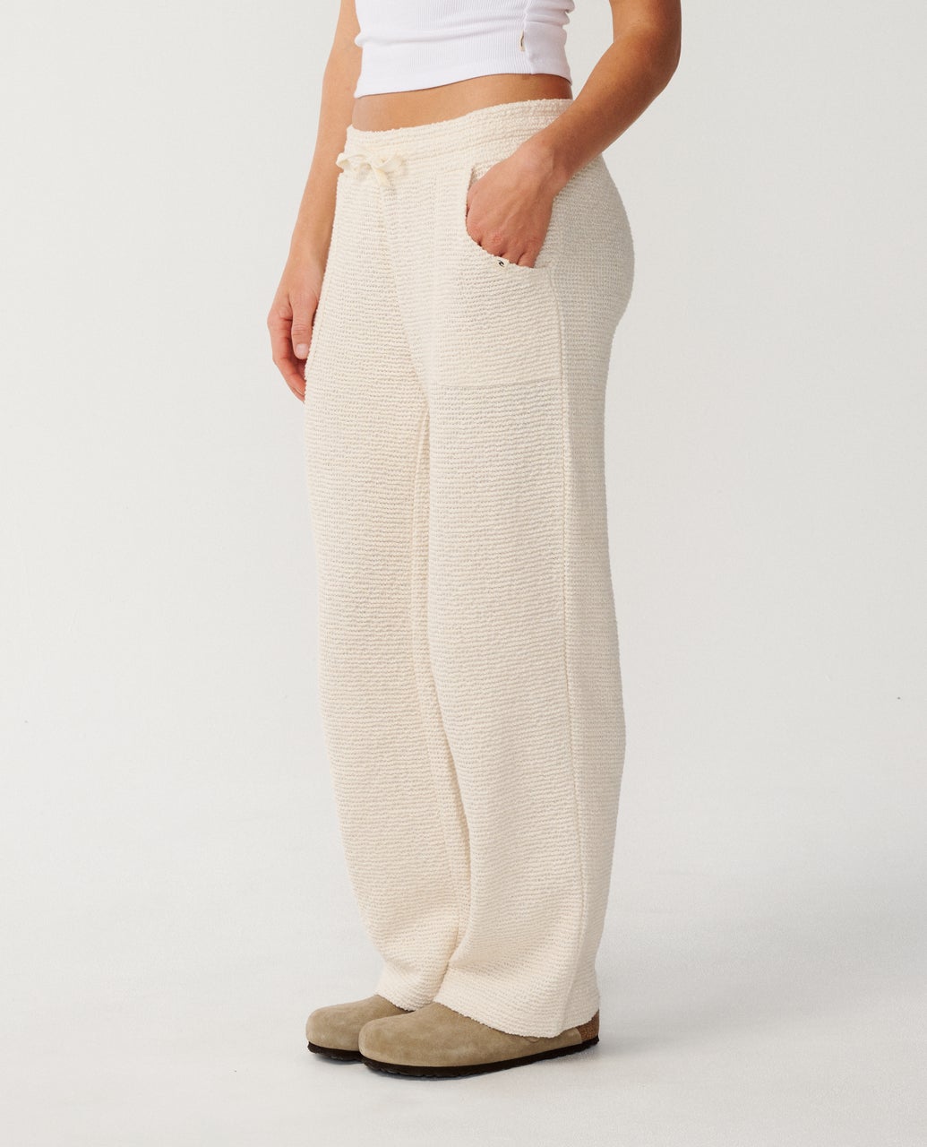 Rip Curl Cala Nights Textured Pant - Natural
