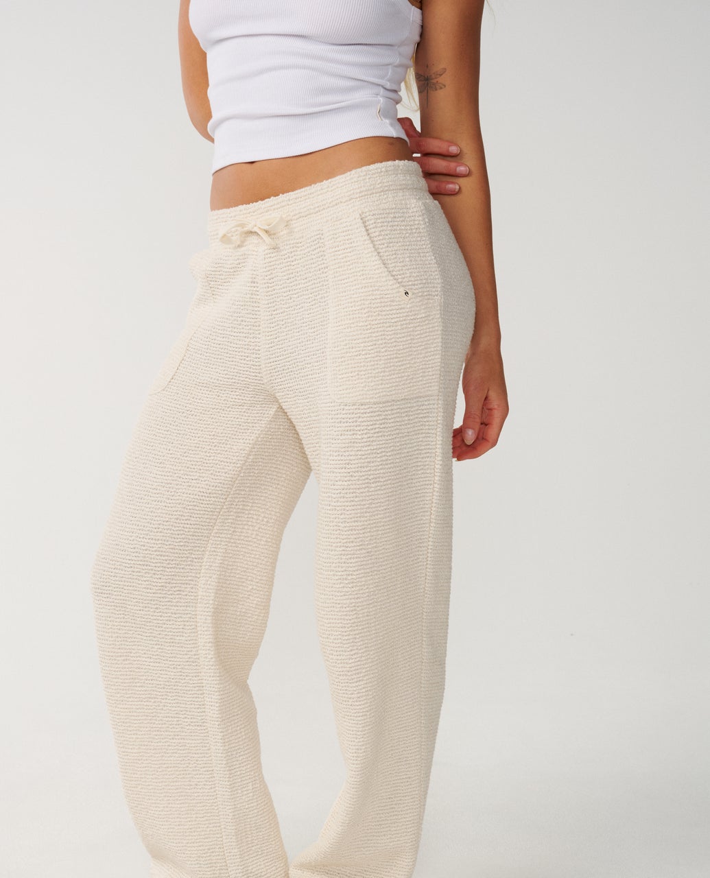 Rip Curl Cala Nights Textured Pant - Natural
