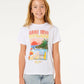 Rip Curl Girls Hayley O Relaxed Tee - Optical White