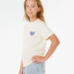 Rip Curl Girls Network Heart Tee - Lily