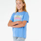 Rip Curl Girls Malibu Relaxed Tee - Cornflower Blue