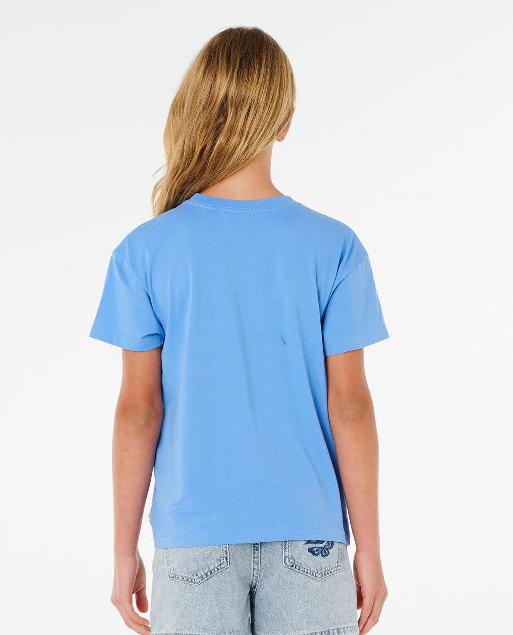 Rip Curl Girls Malibu Relaxed Tee - Cornflower Blue