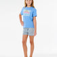 Rip Curl Girls Malibu Relaxed Tee - Cornflower Blue