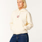 Rip Curl Icons of Surf Relaxed Hood - Bone/Dark Plum