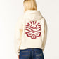 Rip Curl Icons of Surf Relaxed Hood - Bone/Dark Plum