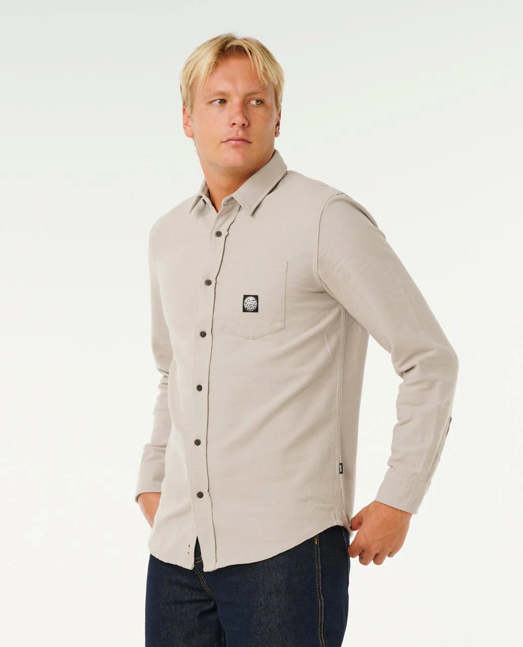 Rip Curl Premium Surf Long Sleeve Shirt - Stone