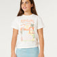 Rip Curl Girls Half Moon Bay Relaxed Tee - Bone