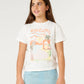 Rip Curl Girls Half Moon Relaxed Tee - Bone