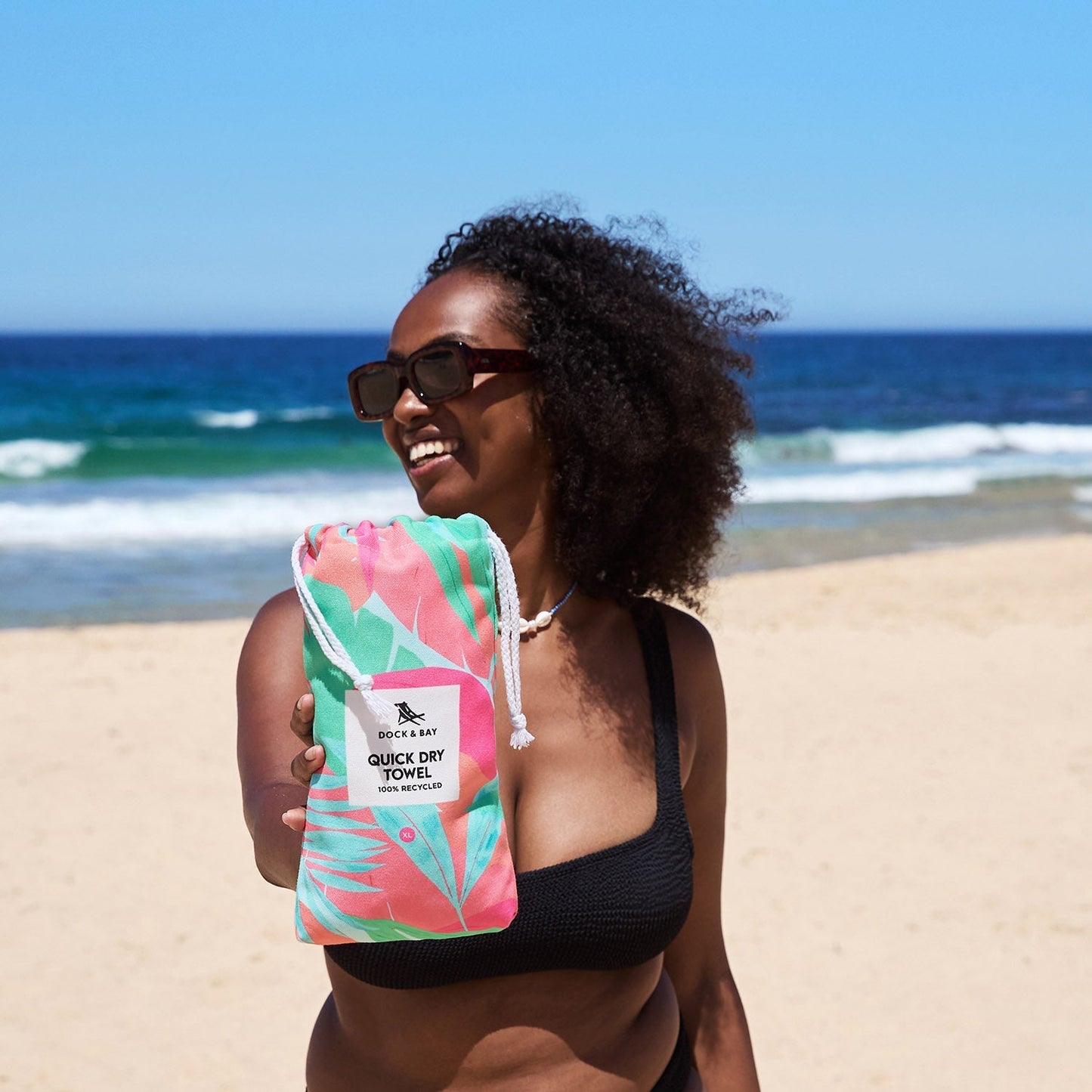 Dock & Bay Beach Towel - Hot Tropics