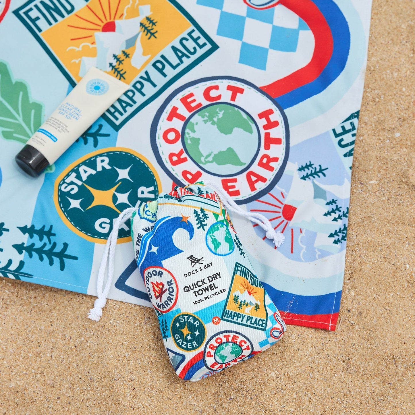 Dock & Bay Beach Towel Kids - Into The Wild