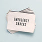 Emergency Snacks - Large Canvas Pouch