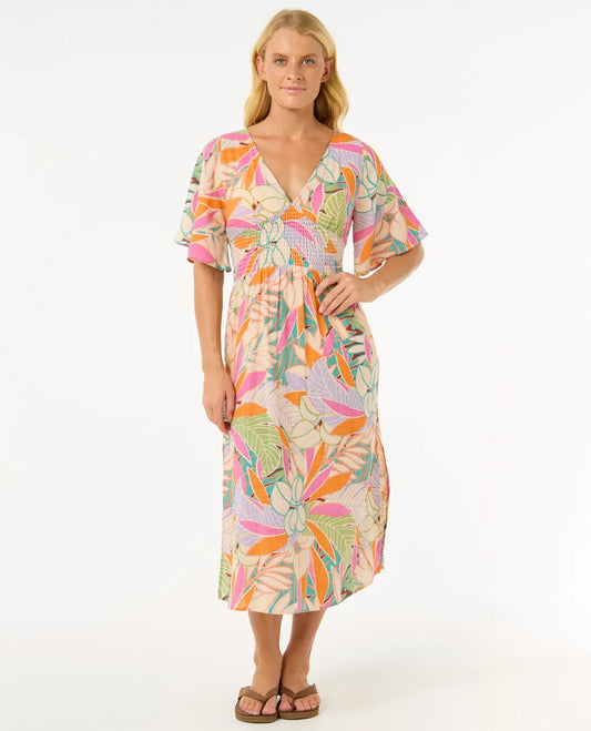 Rip Curl Cala Vadella Midi Dress - Multi