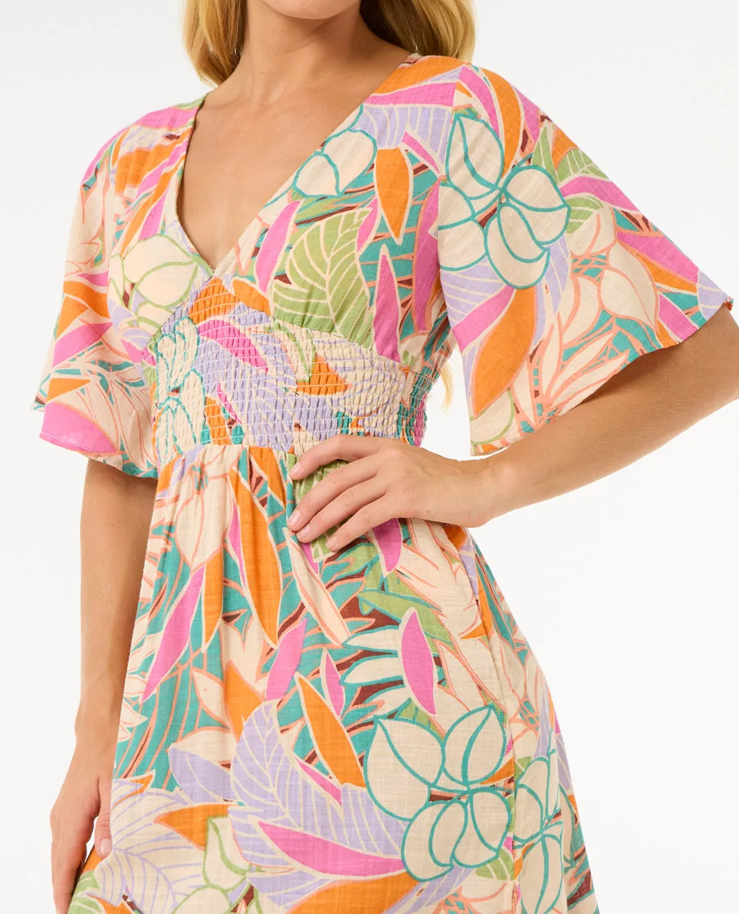 Rip Curl Cala Vadella Midi Dress - Multi