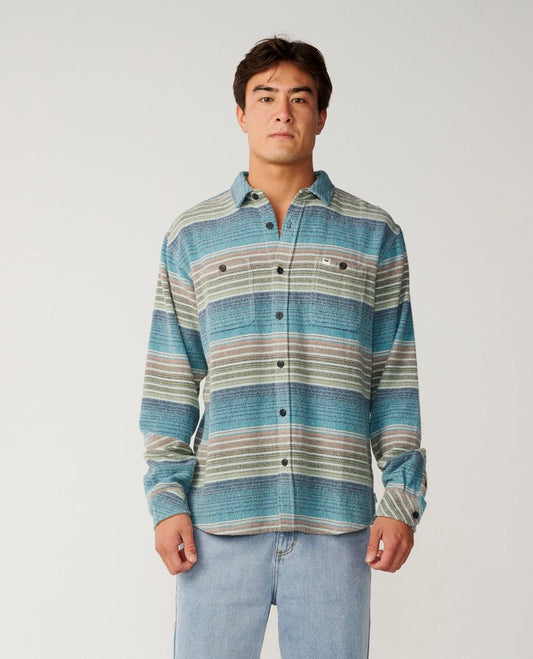 Rip Curl Classic Surf Baja Flannel Shirt - Dusty Jade
