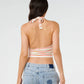 Rip Curl Topanga Canyon Rib Halter Neck Top - Peach