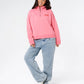 Rip Curl Surf Puff 1/4 Zip - Pink