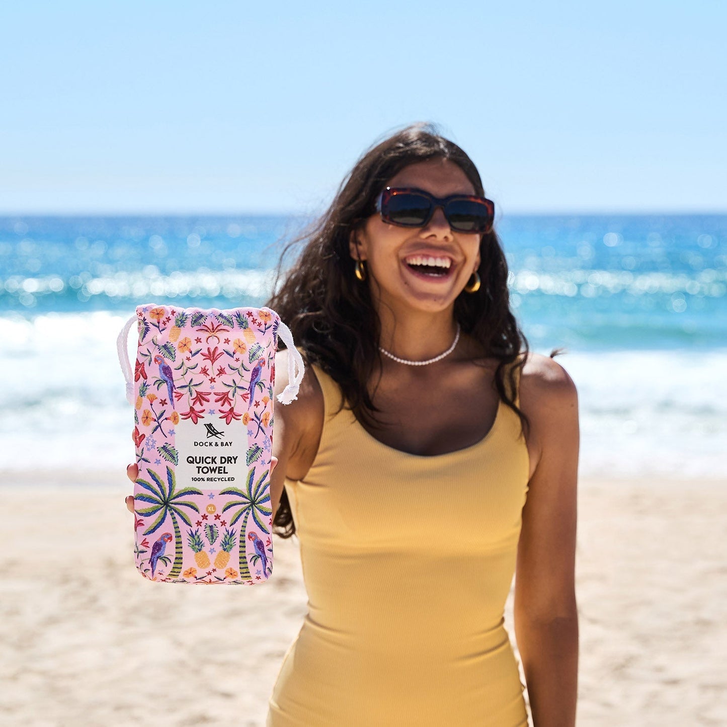 Dock & Bay Beach Towel - Pink Paradise