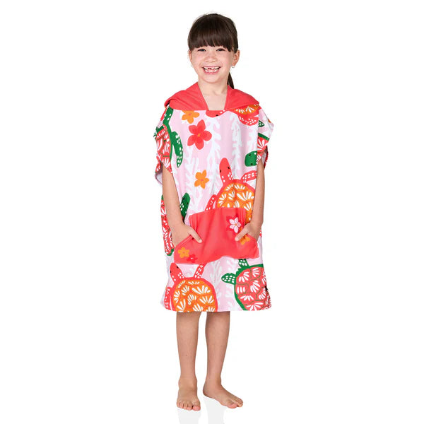 Dock & Bay Poncho Kids - Turtley Tropical