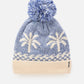 Rip Curl Jacquard Pom Pom Beanie - Mid Blue