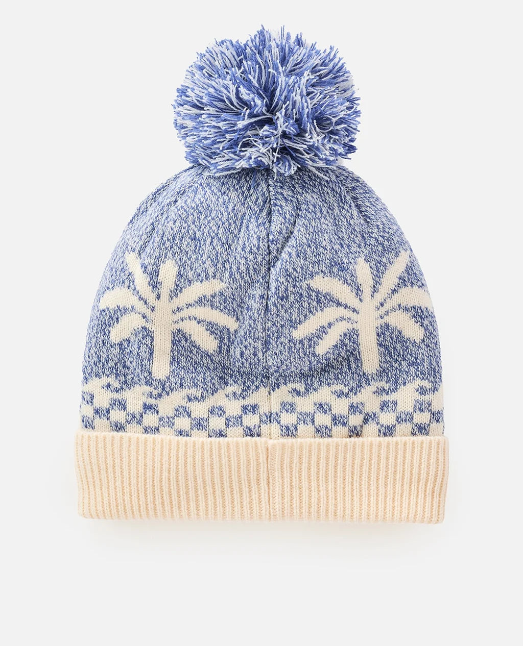 Rip Curl Jacquard Pom Pom Beanie - Mid Blue