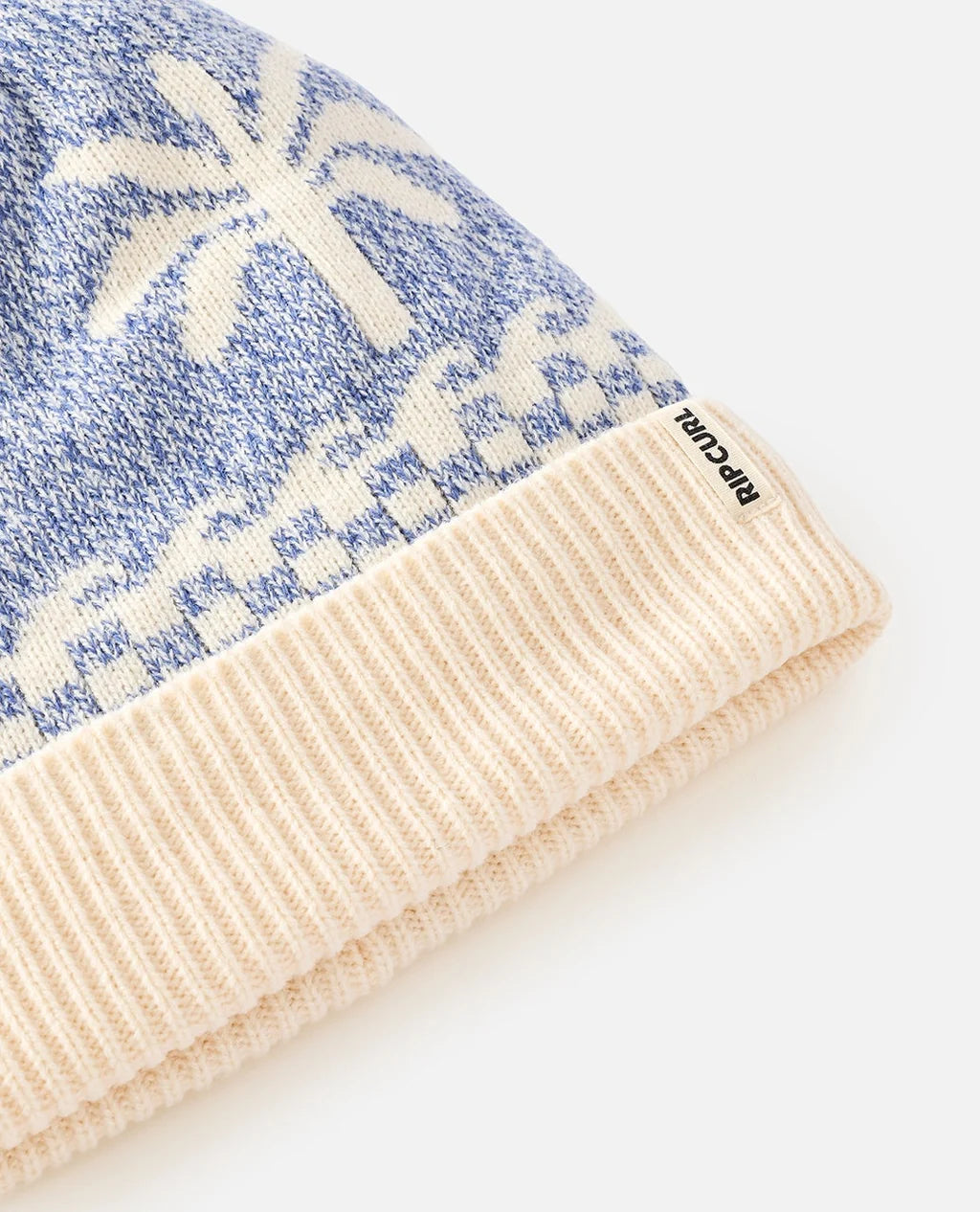 Rip Curl Jacquard Pom Pom Beanie - Mid Blue