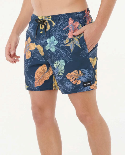 Rip Curl Fun Times 16" Volley Shorts - Light Navy