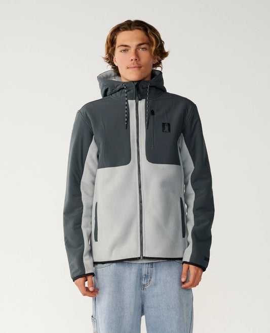 Rip Curl S-Series Panelled Zip Through - Charcoal Grey